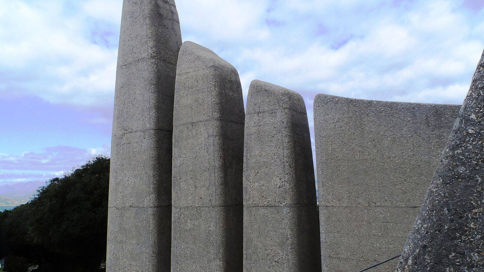 Het Afrikaanse Taalmonument op de helling van de Paarlberg